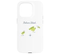 Îles Baléares Carte de Majorque Ibiza Minorque Coque pour iPhone 15 Pro