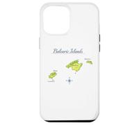 Îles Baléares Carte de Majorque Ibiza Minorque Voyage Coque pour iPhone 12 Pro Max