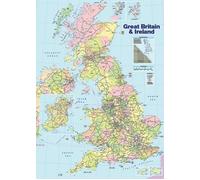 Iles Britanique - Carte Irelande - 61x91,5cm - Affiche / Poster