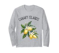 Îles Canaries Espagne Citron Art Espagnol Fruit Lover Vintage Manche Longue