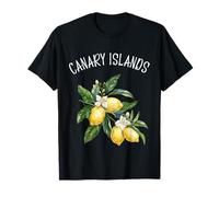 Îles Canaries Espagne Citron Art Espagnol Fruit Lover Vintage T-Shirt