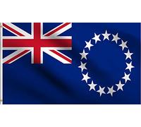 Îles Cook Drapeaux Décoratifs D'Extérieur 90X150Cm Double Face Drapeaux Décoratifs D'Extérieur Avec Œillets Bannière Pour Plage Vacances Anniversaires
