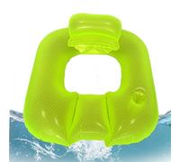 Iles de natation pour adultes, chaise longue de piscine gonflable - Rampe de récupération avec dossier pour lac, rivière, jardin