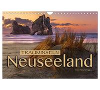 Îles de rêve Nouvelle-Zélande (Calendrier mural 2026 DIN A4 horizontal), CALVENDO calendrier mensuel