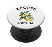 Iles des Açores Citron Art Portugais Fruit Portugal Souvenir PopSockets PopGrip Adhésif