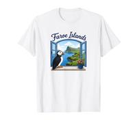 Îles Féroé Souvenir/Féroé îles T-Shirt Graphique avec Valeur, Homme, Blanc, M