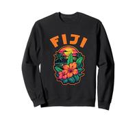 Îles Fidji Océan Pacifique Fleurs Tropicales Vacances à la Plage Sweatshirt