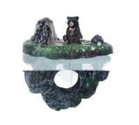 Iles flottantes décoratives pour aquariums, grottes, cachettes de pêche, décorations amusantes pour les cachettes de pêche aux crevettes Bettas