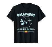 Iles Galápagos Equateur Océan Pacifique Charles Darwin GPS T-Shirt