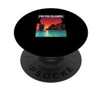 Îles Phi Phi Thaïlande Coucher de Soleil PopSockets PopGrip Adhésif
