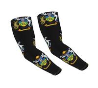 Îles Salomon Emblème National Manchons Bras Rafraîchissants Protection UV Soleil Couvre-Bras Homme Femme Course Golf Cyclisme Manches Chaudes 1 Paire