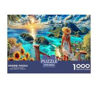 Îles Seychelles Puzzle 1000 Piece pour Adultes Enfant, Puzzle Jeu Éducatif Défi Jouet Jeu D'adresse pour Toute La Famille 38x26cm/1000pcs