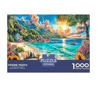 Îles Seychelles Puzzle 1000 Pièces Difficile-Jeu De Réflexion pour Adultes Et Enfants (12+),Jeu De Défi Intellectuel 38x26cm/1000pcs