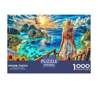 Îles Seychelles Puzzle 1000 Pièces, Difficile Puzzles pour Adults Enfant, Jeu De Défi Intellectuel 38x26cm/1000pcs