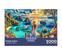 Îles Seychelles Puzzle 1000 Pièces pour Adolescents Et Enfants, Jeu De Défi Intellectuel Puzzles38x26cm/1000pcs