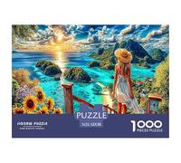 Îles Seychelles Puzzle 1000 Pièces pour Adolescents Et Enfants, Jeu De Défi Intellectuel Puzzles52x38cm/1000pcs