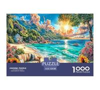 Îles Seychelles Puzzle 1000 Pièces pour Adolescents Et Enfants, Jeu De Défi Intellectuel Puzzles52x38cm/1000pcs