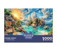 Îles Seychelles Puzzle 1000 Pièces pour Adultes Et Enfants - Difficile Puzzles, Activité Familiale Captivante,Jeu De Défi Intellectuel 38x26cm/1000pcs