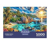 Îles Seychelles Puzzle 1000 Pièces pour Adultes Et Enfants - Difficile Puzzles, Activité Familiale Captivante,Jeu De Défi Intellectuel 70x50cm/1000pcs