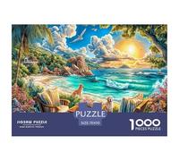 Îles Seychelles Puzzle 1000 Pièces pour Adultes Et Enfants - Difficile Puzzles, Activité Familiale Captivante,Jeu De Défi Intellectuel 70x50cm/1000pcs
