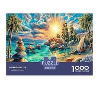Îles Seychelles Puzzle 1000 Pièces, Puzzles Difficiles Adaptés Aux Adultes Et Aux Enfants, Jeu De Défi Intellectuel 70x50cm/1000pcs