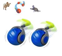 ILESTDG Furalia Speedy Tail 2.0 - D'intérieur Balle Interactive Chat, Jouet Interactif Magique pour Chat (Bleu*2)
