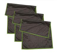 ILESTDG Maison Culte TopClean - 2/3/4 Chiffon en Fibre De Carbone 40 * 50cm pour Verre, Vitre, Vaisselle, Lunettes, Cuisine, Ménage (Vert,3pcs)