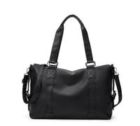 ILESTDG RAFA - Grand Sac à Main de Cours Élégant pour Femme, Sac Bandoulière, Idéal Travail, Étude ou Voyage (41 * 12 * 28cm,Noir)