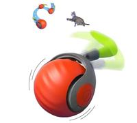 ILESTDG Speedy Tail 2.0 Furalia - Balle Interactive pour Chat, Jouet Interactif Magique pour Chat (Orange*1)
