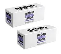 Ilford Delta 3200 Lot de 2 Films imprimés Professionnels en Noir et Blanc, 120 (6 cm), ISO 3200 (1921535)