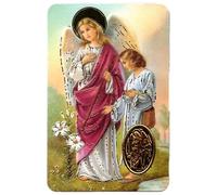 ilhorin Carte Religieuse Saint Raphel avec prière au dos
