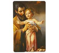ilhorin ESOTERISME Carte de Prière Saint Joseph, Format 8,5 x 5,5 cm, Style Classique Religieux, Multicolore, pour Méditation et Dévotion