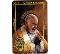 Ilhorin Padré Pio - Carte poinçon Style médaille avec prière - Livraison Gratuite
