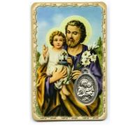 ilhorin Saint Joseph - Carte médaille avec prière