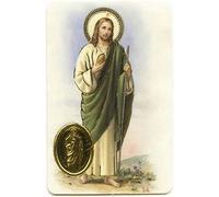 Ilhorin Sainte Anne - Carte poinçon Style médaille avec prière - Livraison Gratuite