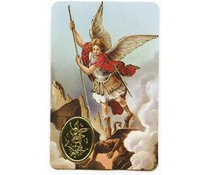 Ilhorin Saint Michel - Carte poincon avec prière - Livraison Gratuite