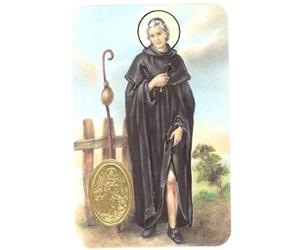 Ilhorin Saint Pérégrin - Carte poinçon Style médaille avec prière - Livraison Gratuite