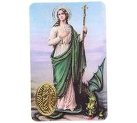 Ilhorin Sainte Anne - Carte poinçon Style médaille avec prière - Livraison Gratuite