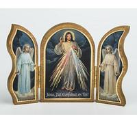 ilhorin Triptyque en Bois Image icône Christ Miséricordieux redorée à la Feuille d'or (Livraison Livraison)
