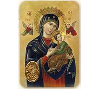 Ilhorin Vierge Miraculeuse - Carte poinçon Style médaille avec prière - Livraison Gratuite