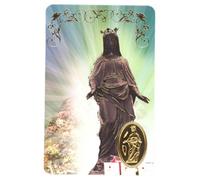 Ilhorin Vierge Noire - Carte poinçon Style médaille avec prière - Livraison Gratuite