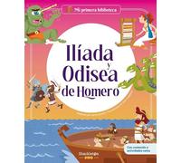 Ilíada y Odisea de Homero: Libro infantil con juegos y actividades extra | Los grandes clásicos de la historia de la literatura, convertidos en preciosos cuentos ilustrados para niños y niñas