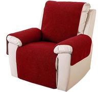 ILiemao Couverture De Fauteuil Relaxant Housse D'accoudoir De Canapé, Housse D'appui-tête pour Fauteuil Inclinable, Antidérapante Universal Bras Couvre Relax D'appui-Tête(Bourgogne,76 * 231 cm)