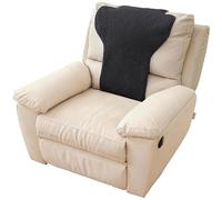 ILiemao Couverture De Fauteuil Relaxant Housse D'accoudoir De Canapé, Housse D'appui-tête pour Fauteuil Inclinable, Antidérapante Universal Bras Couvre Relax D'appui-Tête(Noir,Long Headrest 1pc)