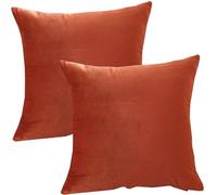 ILiemao Taie Oreiller d'oreiller en Velours Côtelé Noël 50x70 Lot De 2 40x60 Coton Polyester Couverture 45x45 Housse Coussin Canapé 60x60 Rectangle Throw Pillow Covers(Orange,55x95 CM 22x37 in)