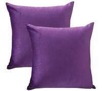 ILiemao Taie Oreiller d'oreiller en Velours Côtelé Noël 50x70 Lot De 2 40x60 Coton Polyester Couverture 45x45 Housse Coussin Canapé 60x60 Rectangle Throw Pillow Covers(Purple,65x95 CM 26x37 in)