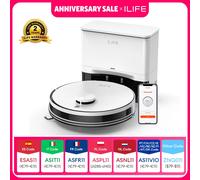 ILIFE-Aspirateur robot A30 PRO, aspiration 5000Pa, auto-vidange, capacité de 60 jours, application, télécommande, temps de fonctionnement de 180 minutes ILIFE A30PRO