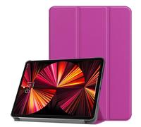 iLike Étui à trois volets en cuir écologique avec support Apple iPad Pro 12,9'' 6e génération (2023) / 2020 / 2021 / 2022 Violet