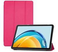 iLike Étui à trois volets en cuir écologique avec support iPad Pro 12,9'' 6e génération (2023) / 2020/2021/2022 Rose corail