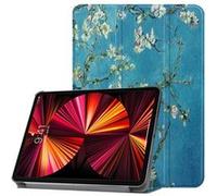 iLike Étui à trois volets en cuir écologique pour Lenovo M10 Plus 10,6'' 3e génération TB125 / TB128 (2022) Sakura